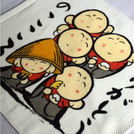 serviette eponge japonais